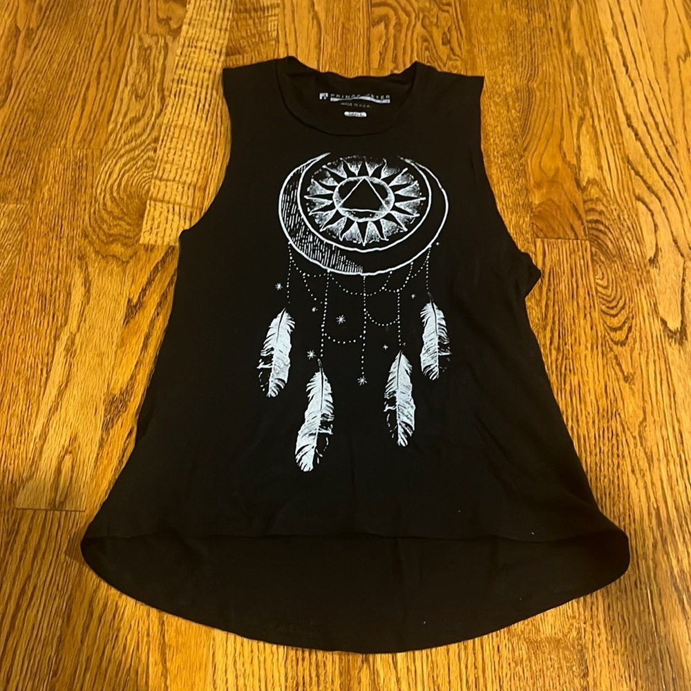 Prince Peter Collection Woman’s Black Dream Catcher Tank Size S